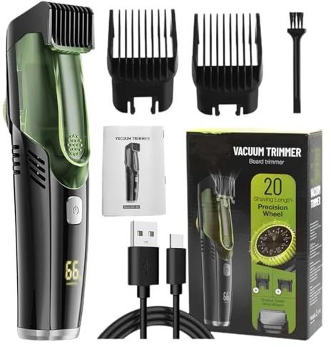 Rasoio Elettrico Da Uomo - Macchina Da Barba Impermeabile IPX6 A Secco E A Umido, Tagliacapelli Per Il Viso Ricaricabile Con 2 Pettini, Strumento Di Toelettatura Portatile | Rasoio Per Barba E Baffi P