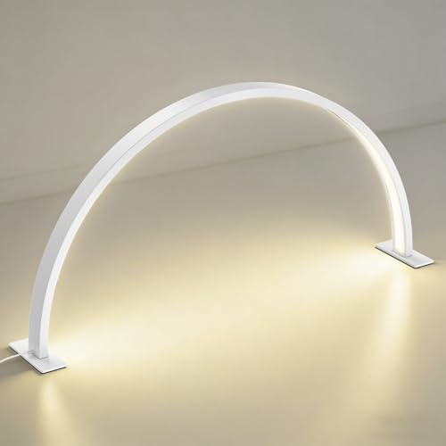 TwoWin 58cm Halbmondlampe, 23 Zoll 36W Dimmbare Nagellampe, Kosmetiklampe