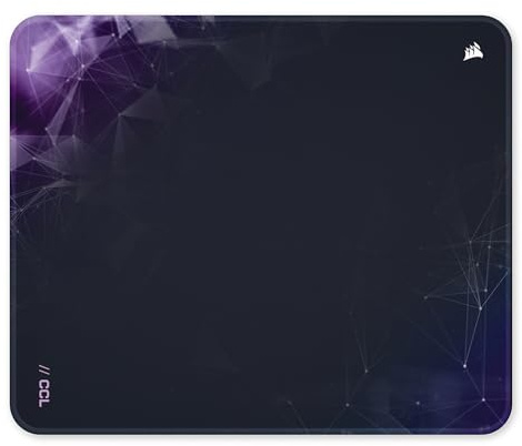 Corsair MM300 Medium Sci-FI Dark Anti-Fray Cloth Tapis de Souris Gaming – 36 cm x 30 cm, Tissu tissé, Base Antidérapante en Caoutchouc, Bords Renforcés par des Coutures – Bleu Marine