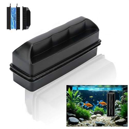 Ignara Magnetic Aquarium Fish Tank Glass Cleaner, Glass Brush Cleaner | Powerful Scratch-Free Window Cleaning Scrubber Algae Scraper for Cleaning Aquariums, Fishs Tanks, Window and Car Glass Up to