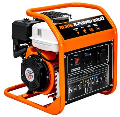 RURIS R-Power 3000 Generador Inverter Gasolina 3000W Motor 4 Tiempos 7 CV 212 cc Onda Sinusoidal Puro Bobinado Cobre Ultracompacto 22,3 kg Camping Rescate