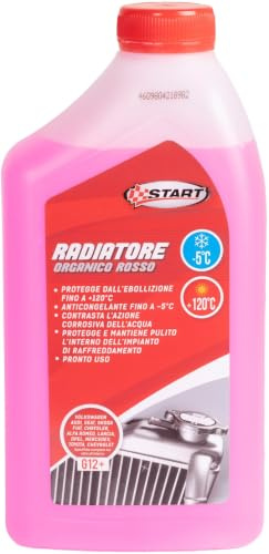 START - Liquide pour radiateur Rouge -5°C 1 Litre - Antigel Automobile prêt à l'emploi avec Protection anticorrosion Durable pour Les Circuits de Refroidissement en Aluminium, en Fonte et en