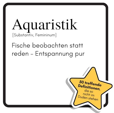 Aquaristik: Fische beobachten statt reden – Entspannung pur. Das lustige Geschenkbuch für Mann, Frau, Kollege, Freund zu Geburtstag, Weihnachten