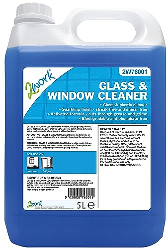 2Work Glass and Window Cleaner 5 Litre Bottle 2W76001