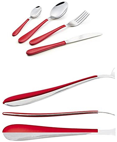 Posate 24pz segno cover rosso n.73 eme posaterie