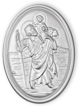 Fritz Cox® Schutzpatron der Reisenden - Heiliger Christophorus als Schlüsselanhänger und Medaille