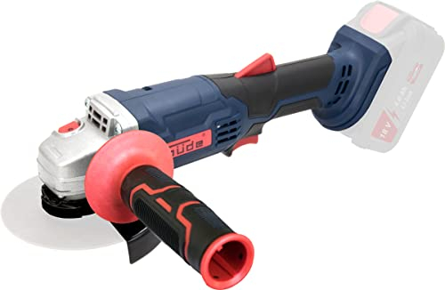 Güde Akku Winkelschleifer WS 18-0 (18 V, Easy-Energy-Exchange, kraftvoller Hochleistungsmotor, 125 mm Scheibendurchmesser, Spindelarretierung, 2-Positionen Zusatzhandgriff, ohne Akku und Ladegerät)