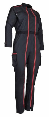 LMA Workwear COLLINE 4114 - Tuta da donna bicolore taglia S, colore: Grigio/Nero