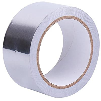 CNRTSO 1roll Aluminium Foil Tape Insulation Sealing Adhesive Tape Fireproof Waterproof Tapes For Duct Metal Products Repairs 10cmx20m Foil tape (Width : 5CMX20M)