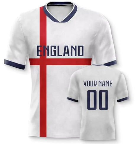 Personalisiertes Fussball Trikot 3D Druck Football Shirt mit Ihrem Namen und Nummer Hip Hop Football Jersey für Herren Damen Kinder