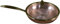 Funmaker Pentole in rame puro, pentole in rame martellato, pentole e padelle in rame martellato, wok (26 cm)
