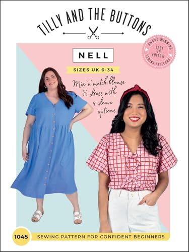 Tilly and the Buttons Nell Blouse + Dress Sewing Pattern UK 6-34