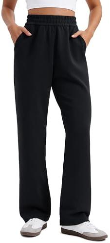 CRZ YOGA SoftAura Pantaloni da Donna a Gamba Dritta Casual con Tasche - 76cm Nero 44
