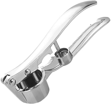 Edelstahl Küche Knoblauch - Knoblauchpresse | 5-in-1 Flaschenöffner Knoblauchmischer | Multifunktionale Knoblauchpresse | Handpresse Entkerner Knoblauchstampfer | Handpresse Knoblauchzerkleinerer für