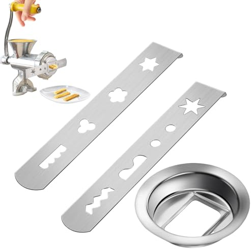 Spritzgebäckvorsatz 2 Stück,Gebäckvorsatz Spritzgebäckvorsatz Zubehör für kitchenaid Spritzgebäckvorsatz,8 Formen für Edelstahl-Düse Kekszubehör für MUM4/MUM5