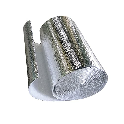 Heizkörper-Reflektorfolie, Luftpolsterfolie, selbstklebend, energiesparend, Folienisolierung, 4 mm, Folien-Isolierfolie, energiesparend, Heizkörper-Isolierfolie, wärmereflektierend, für Dachbodenwänd
