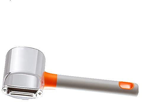 ETZRYSYB Pelapatate multifunzione in acciaio inox, con contenitore, cucina di casa, antiscivolo, dimensioni 19,7 x 6,5 cm