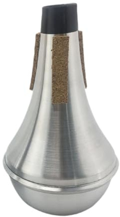 Luwecf Sordina para Trompeta Accesorio de Práctica para Trompeta Sordina Recta para Instrumento Sordina de Aluminio Ligera Función de Silenciar Sonido Apta, B