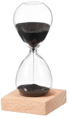 PATIKIL Clessidra A Sabbia Da 5 Minuti Orologio A Sabbia Casa Nero