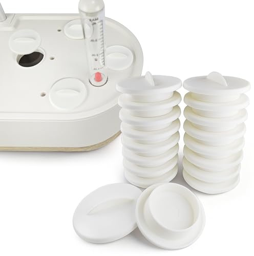 Universal Plant Spacer Caps (18 Pack) Compatible with Aerogarden, Ahopegarden, GardenCube, iDOO, Mufga, Letpot and Other Hydroponics Growing System Kit, Pod Cover Lids for Indoor Garden Kit, White