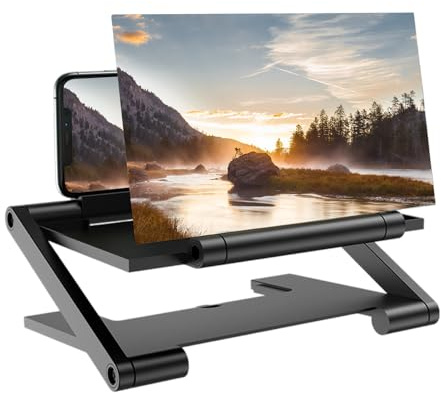 Lente Di Ingrandimento Per Cellulare HD, 20.5 x 14.5 x 8.5cm, 3D Robusto Schermo Dellente Pers Telefono Cellulare Ingrandimento Con Supporto Pieghevole, Per La Visione Di Video, Tutti Gli Smartphone