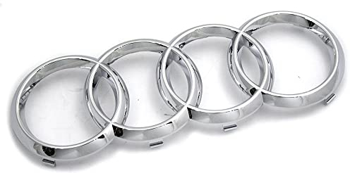 Audi 8T0853605 - Logotipo Original Parrilla del Radiador, Anillos con El Emblema, Exterior, Cromados, para A3, A4, A5