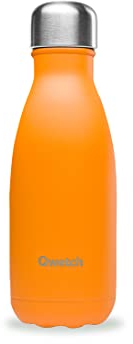 Qwetch - Borraccia Termica 260ml in Acciaio Inox Arancione Originals - 24h Freddo, 12h Caldo - Ermetica, Senza BPA & Riutilizzabile - Bottiglia Termica per Sport, Ufficio, Viaggi, Escursioni