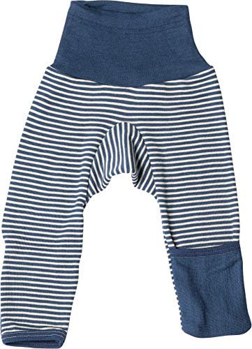 Cosilana Baby Hose lang- mit Kratzschutz am Bein 62/68 Marine Geringelt 128