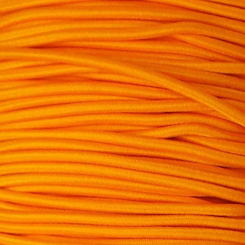 Be-Creative - Cordoncino rotondo in 4 colori, 2,5/3 mm, 6 mm, fluorescente, fluorescente, fluorescente, fluorescente, Tondo Flo Arancione, 1 meters