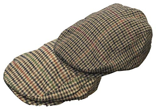Walker & Hawkes - Unisex Ballonmütze mit Schirm - Harris-Tweed - aus 8 Teilen