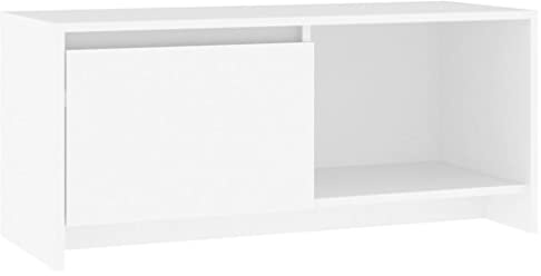 vidaXL TV-Schrank Weiß 90x35x40 cm Holzwerkstoff