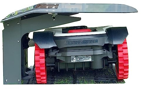 ROBOT PROTECT Side Robot Trimmer 60 x 70 x 28 cm | Resistente alle intemperie + Protezione UV | Piedini in acciaio inox | Materiale di montaggio Incluso | Made in Europe