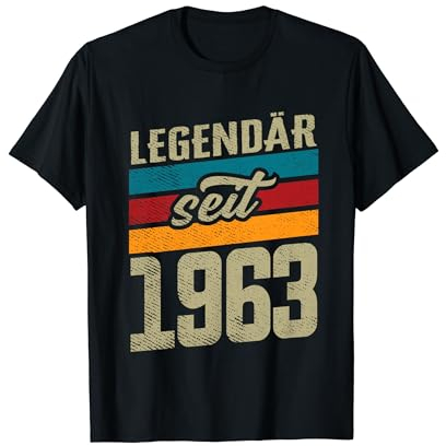 62. Geburtstag Mann Frau 62 Jahre 1963 Deko Lustig Geschenk T-Shirt