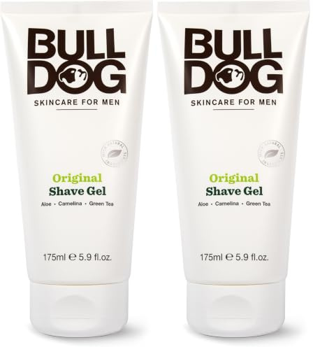 Bulldog Mens Skincare and Grooming Bulldog Original Shave Gel, 175 ml (Pack of 2)