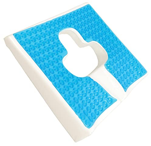Cojín Antiescaras, Almohadilla Antiescaras 18 X 15 X 2,8 Pulgadas Material De Fibra Que Respira Libremente Con Diseño De Pendiente Triangular Con Apertura En Forma De T Para Silla De Ruedas Y Cama
