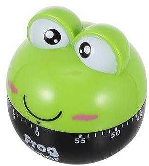 HOMSFOU Zeitschaltuhr Für Küche Manueller Kochtimer Cartoon-Design Mechanischer Timer Mit Skala Präziser Küchentimer Für Zuhause Und Kindergarten