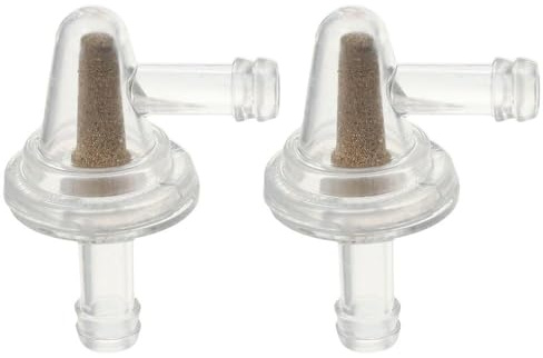 2 Pcs Inline Fuel Filter, 90 Degree Clear Fuel Filters Replacement Car Accessories Parts for Bike, Scooter, Motorcycle 1/4 Fuel Line Gas Engine
