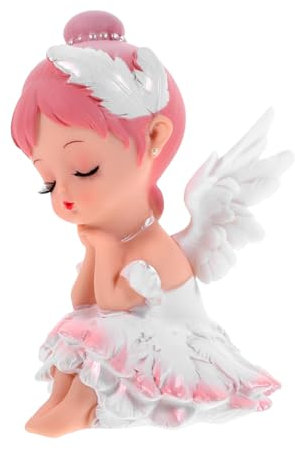 ABOOFAN Regali Di Figura Statue Da Tavolo Del Festival Decorazioni Per Torte Di Pannolini Arredamento Per Ragazza Che Balla Sul Desktop Statua Della Ragazza Rosa Vinile
