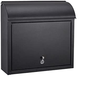 Wall Mounted Mailboxes for Outside,Mailboxes for Outside Wall Mount,Mailboxes & Accessories, Letterbox Posts Envelopes Mailing Supplies less Steel Wall Mount Mailboxes Mail Drop Collection Boxes(Black