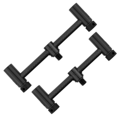 Fox Black Label Carbon Adjustable 2 Rod Buzz Bars (110-125mm) - Rutenhalter, Rutenhalterung, Rutenablage