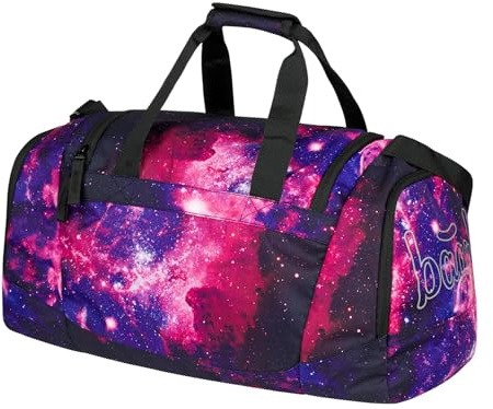 Baagl Borsa sportiva per bambini, ragazze, ragazzi, adolescenti, elegante borsa da viaggio con scomparto per scarpe, borsa per sport, calcio, balletto, scuola e tempo libero, borsa da nuoto, 25 l