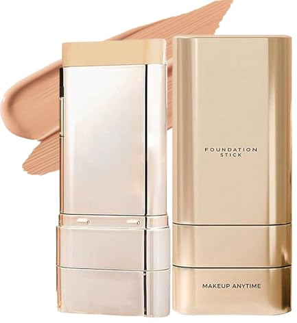 Beauty Foundation Stick, maquillaje de base de base múltiple con cepillo, corrector de cobertura completa hidratante, acabado natural de ropa larga, para todos los tipos de piel