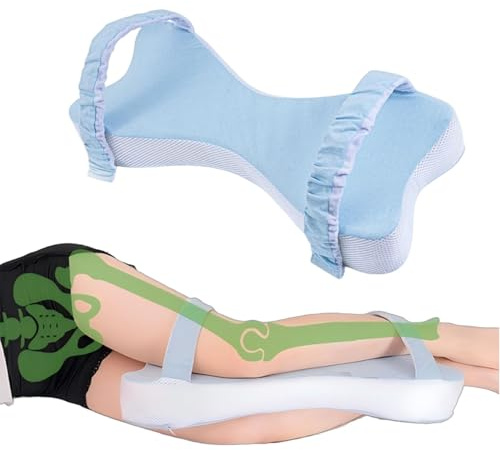Syzplnwy Extra großes orthopädisches Kniekissen für Seitenschläfer - 53 cm Memory-Foam-Kissen zur Linderung von Hüft- und Rückenschmerzen, Übergrößenkissen zwischen den Beinen zur