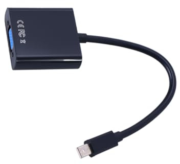 ROMISBABA Convertitore Adattatore Mini Displayport a Vga 1080p Full Hd Per Monitor e Proiettori, Adattatore Video Esterno Compatibile Con Multi-display Senza Alimentazione, Per Workstation e Ufficio