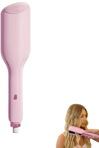 Mybley Wavy Pro, Welleneisen für Anfänger, 80 Mio. Ionen & Keramikbeschichtung, Sofortiges Wellen (Rosa)