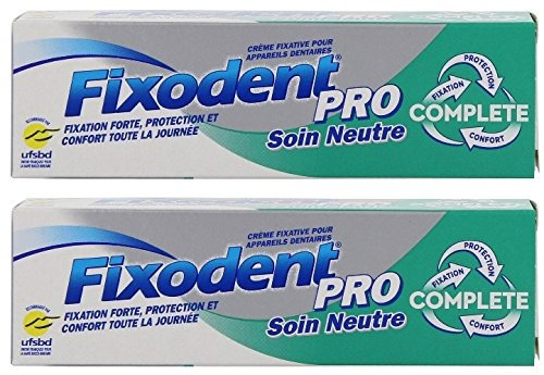 Fixodent Pro Soin Neutre 47 g - Lot de 2