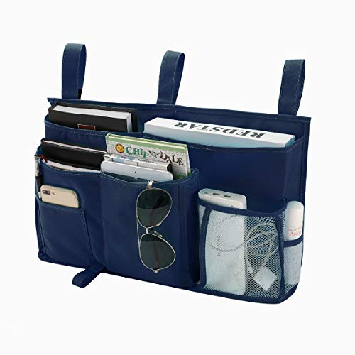 Bseash Organizzatore per letto a castello, borsa di immagazzinamento per letto a 8 tasche, per letto universitario, letto d'ospedale, sponde per letto per bambini, tessuto Oxford 600D