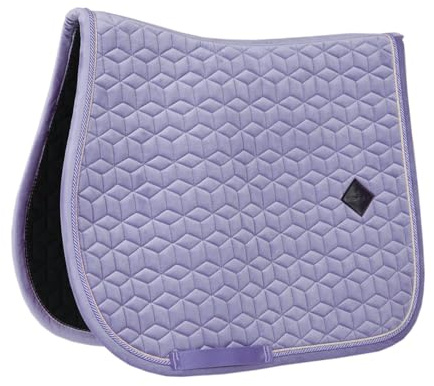 Tapis de selle FULL - Mauve - Velours - Saut d'obstacles