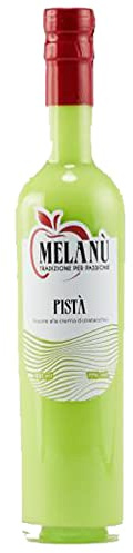 Liquore Digestivo Crema di Pistacchio di Bronte | Melanù | Bevanda Alcolica Digestiva Cremosa | Alta Qualità Artigianale | Bottiglia 50Cl | Campania