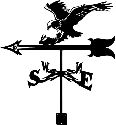 Wetterfahne für Segelboot, Adler, Kaninchen, Puck, Wetterfahne, Windrichtungsanzeige, langlebiger Wetterhahn für den Außenbereich, Garten, Dach, Paddock, Dekoration